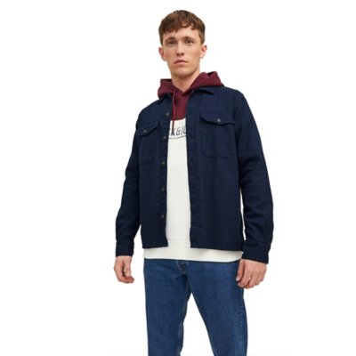 chemise à manches longues homme jjejay over l/s sn