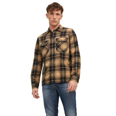 chemise à manches longues homme jjejay over l/s sn