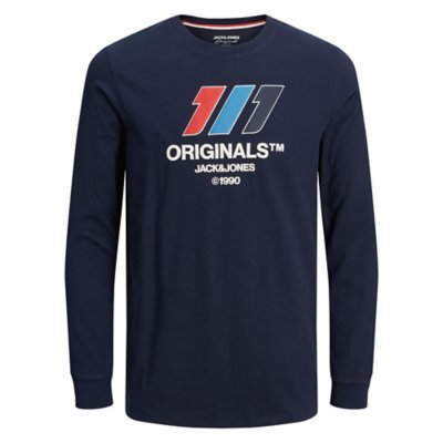 tee-shirt à manches longues homme jorslope ls crew neck