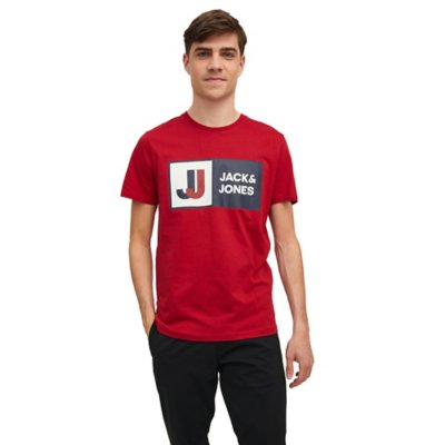 tee-shirt à manches courtes homme jcologan ss crew neck sn