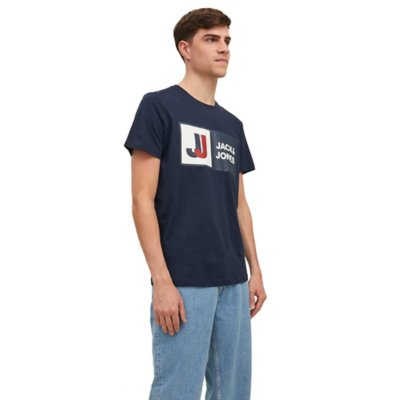 tee-shirt à manches courtes homme jcologan ss crew neck sn