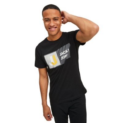 tee-shirt à manches courtes homme jcologan ss crew neck sn