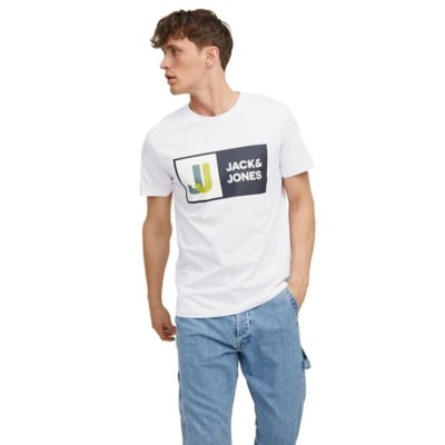 tee-shirt à manches courtes homme jcologan ss crew neck sn