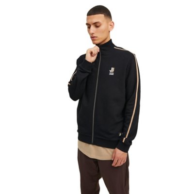 sweatshirt zippé homme jcologan block high neck zip
