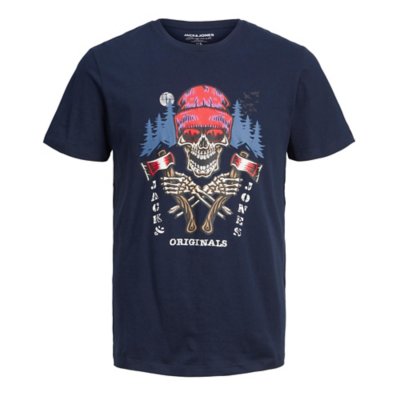 tee-shirt à manches courtes homme jorcaptain ss crew neck sn