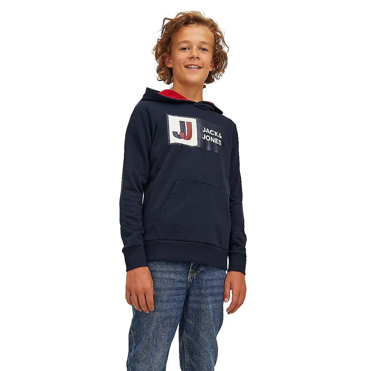 sweatshirt à capuche garçon jcologan aw22 sn jnr