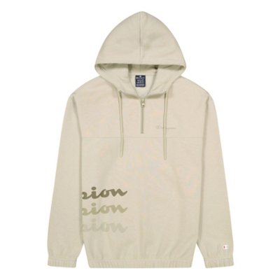 sweatshirt zippé à capuche homme hooded half zip