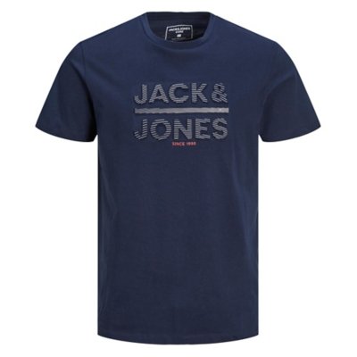 tee-shirt à manches courtes homme jcogalo ss crew neck fr