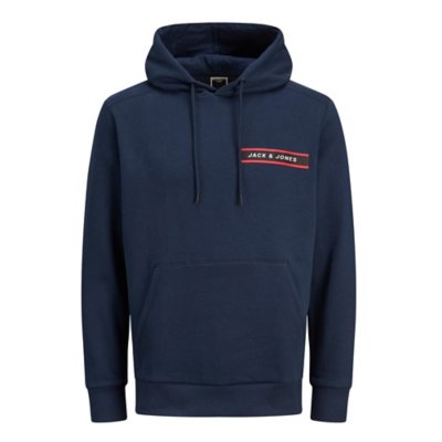 sweatshirt à capuche homme jcoxander patch fr