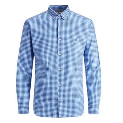 chemise à manches longues homme jprblagingham logo l/s smu