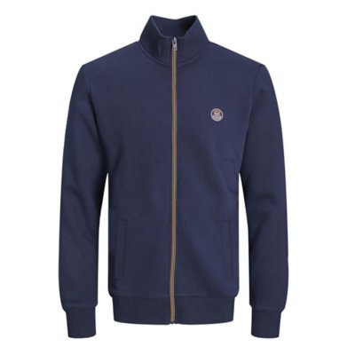 sweatshirt zippé homme jprbluporter turtle zip prau2