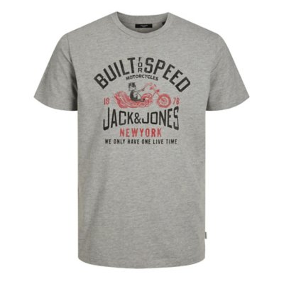 tee-shirt à manches courtes homme jprblumotor crew neck prau22