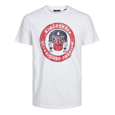 tee-shirt à manches courtes homme jprblumotor crew neck prau22