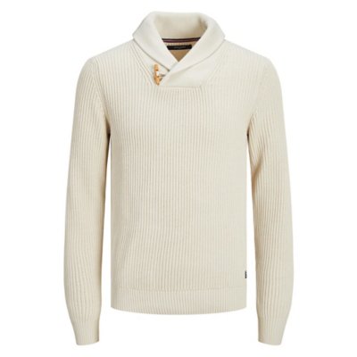 pull homme jprblucharles knit shawl neck