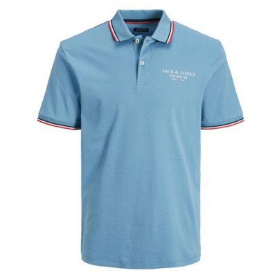 polo à manches courtes homme jprbluaston ss prau22