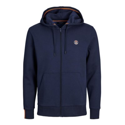 sweatshirt zippé à capuche homme jprbluvalue zip prau22