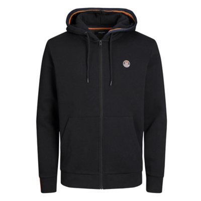 sweatshirt zippé à capuche homme jprbluvalue zip prau22