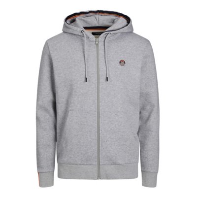 sweatshirt zippé à capuche homme jprbluvalue zip prau22