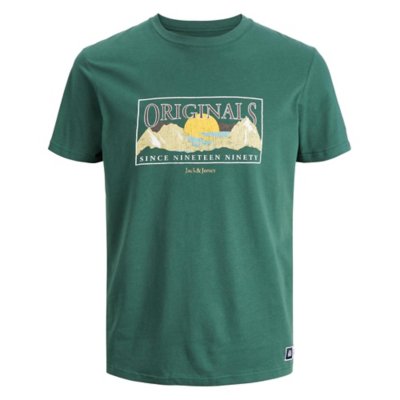 tee-shirt à manches courtes homme jorwoodlandgraphic ss crew neck