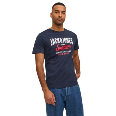 tee-shirt à manches courtes homme jjelogo o-neck 2 col ss23 sn