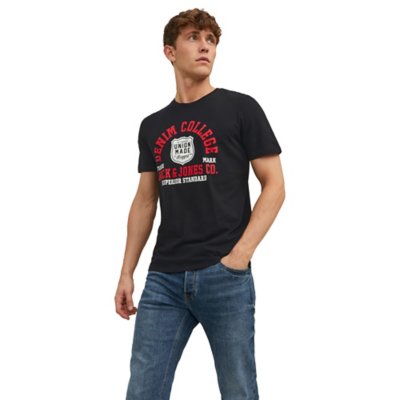 tee-shirt à manches courtes homme jjelogo o-neck 2 col ss23 sn