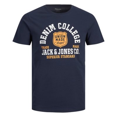 Tee-shirt À Manches Courtes Homme JJELOGO O-NECK 2 COL SS23 SN JACK JONES