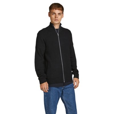 gilet homme jjpannel knit zip pre