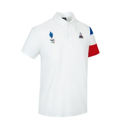 polo à manches courtes homme équipe de france olympique