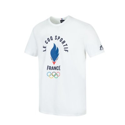 tee-shirt à manches courtes homme équipe de france olympique