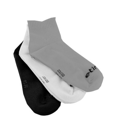 chaussettes adulte quarter - lot de 3