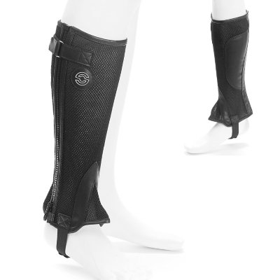 mini-chaps d'équitation enfant mini chaps mesh et renfort simili cuir j