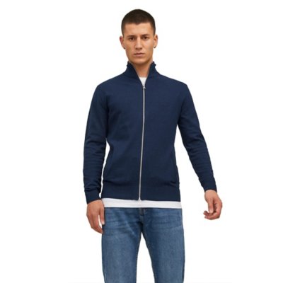 gilet homme jjeemil knit turtle zip cardigan no