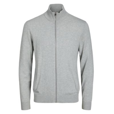 gilet homme jjeemil knit turtle zip cardigan no