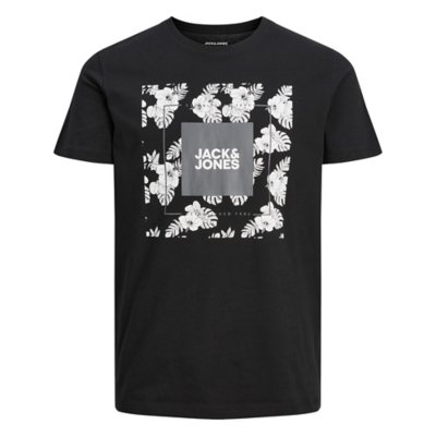 tee-shirt à manches courtes homme jjtropicana box crew neck