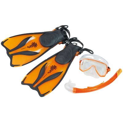 set palmes, masque et tuba adulte set oceo reglable