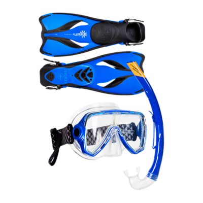 set palmes, masque et tuba adulte set oceo reglable