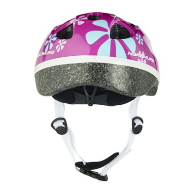 Casque vélo enfant fille - Casque enfant floral blanc/rose PROX