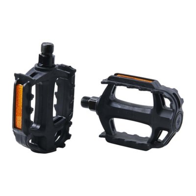 pédales paire axe acier corps plastique