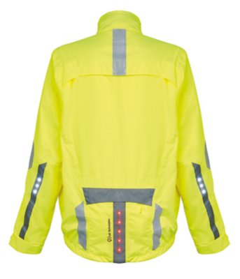 Veste de cyclisme coupe-vent jaune fluo