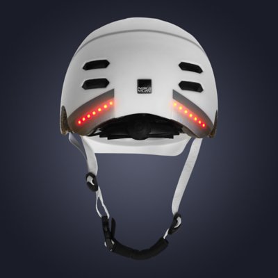 Casque De V lo Adulte VILLE LED 360 BLANC NAKAMURA INTERSPORT