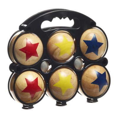 boules de pétanque valise 6 boules en bois