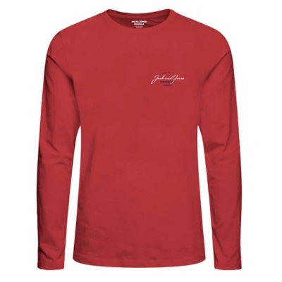 tee-shirt à manches longues homme jorferry ls crew neck fst