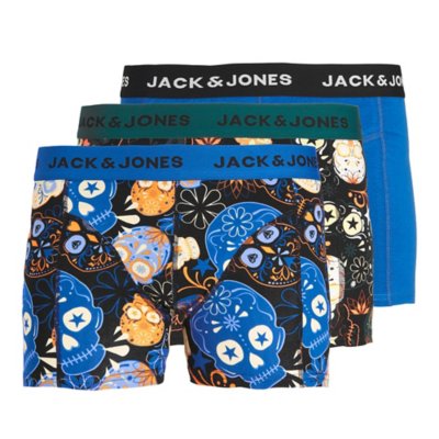 boxer homme jacskull flower trunks 3 pack