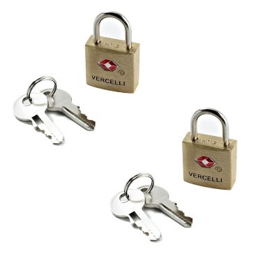 cadenas lot de 2 a cle tsa