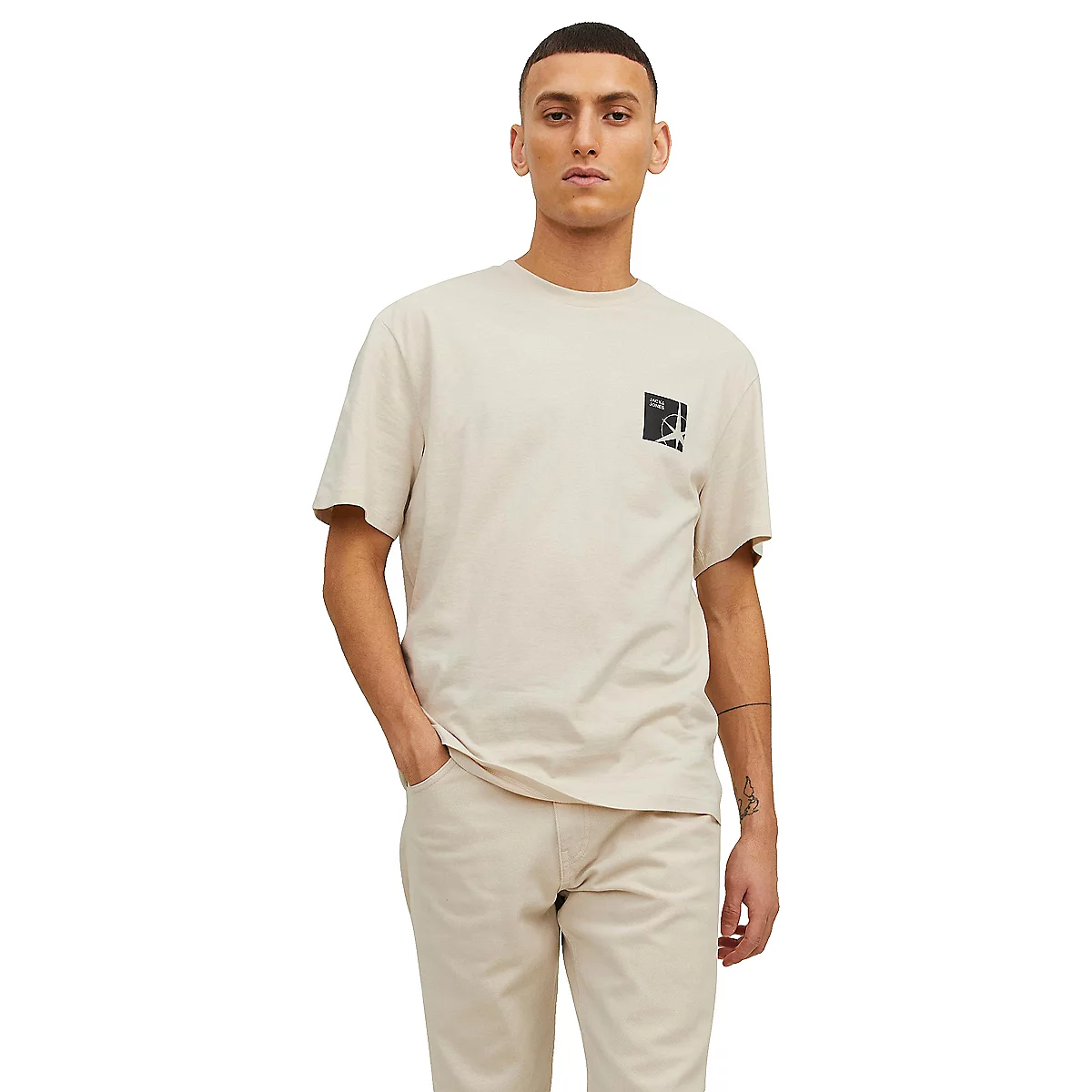 tee-shirt à manches courtes homme jcofilo crew neck sn