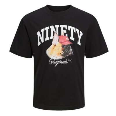 tee-shirt à manches courtes garçon jordenim dog crew neck