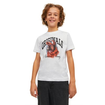 tee-shirt à manches courtes garçon jordenim dog crew neck