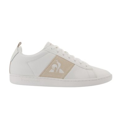 Le Coq Sportif COURTCLASSIC W PIED DE POULE Blanc - Livraison Gratuite