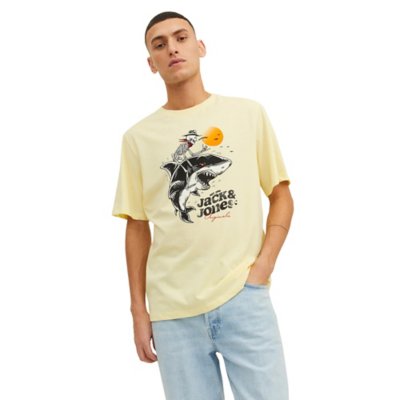 tee-shirt à manches courtes homme jorbeachbone crew neck
