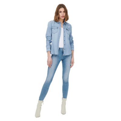 chemise à manches longues femme onlrock it life